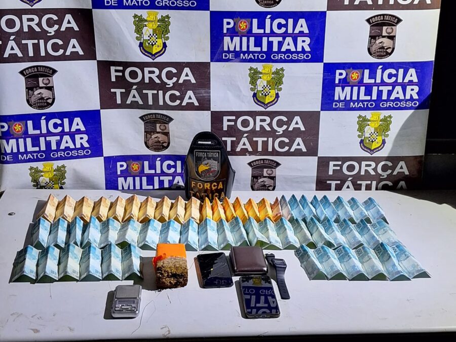 Polícia Militar prende suspeito de tráfico de drogas em Rondonópolis