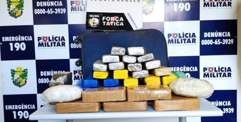 Polícia Militar prende homem com 37 quilos de drogas em Sorriso