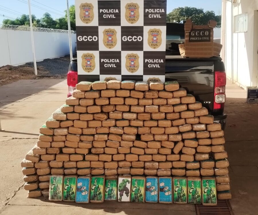 Polícia Civil apreende 210 tabletes de maconha em Cuiabá