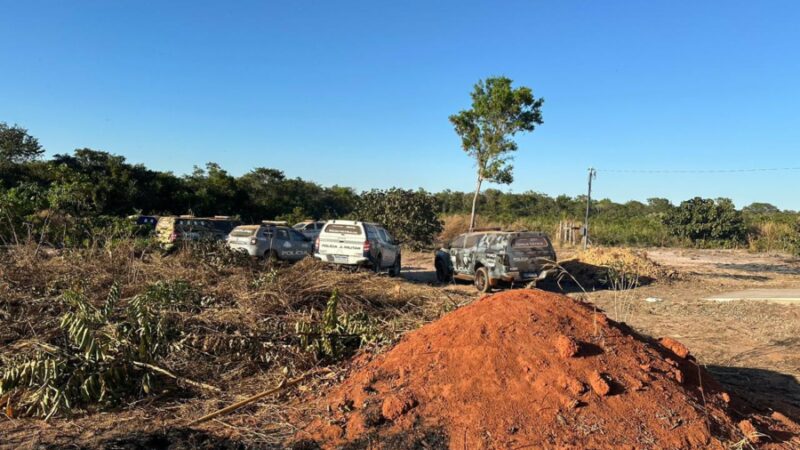 Três homens foram presos em Diamantino por invasão à propriedade rural e um é procurado por homicídio
