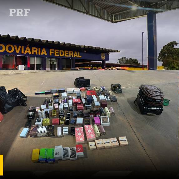 Polícia Rodoviária Federal apreende mercadorias sem nota fiscal em Comodoro