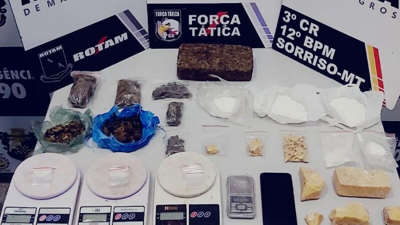 Quatro são presos por tráfico de drogas em Sorriso