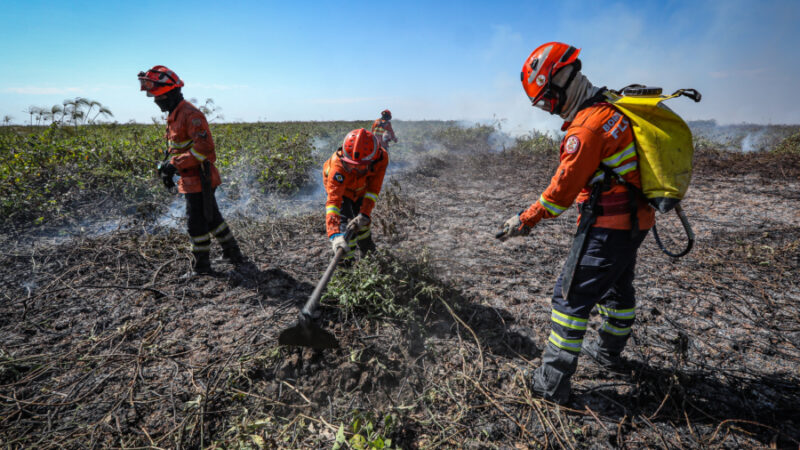 Corpo de Bombeiros de Mato Grosso combate incêndios em múltiplas regiões