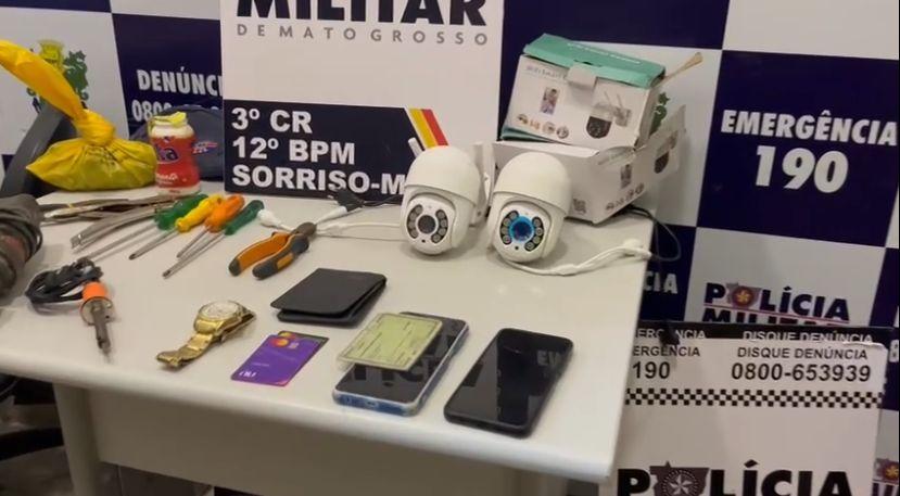 Polícia Militar desinstala câmeras de vigilância de facção criminosa em Sorriso