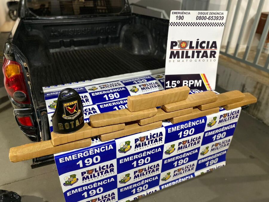 Polícia Militar apreende 27 quilos de drogas em Alto Araguaia e prende casal por tráfico