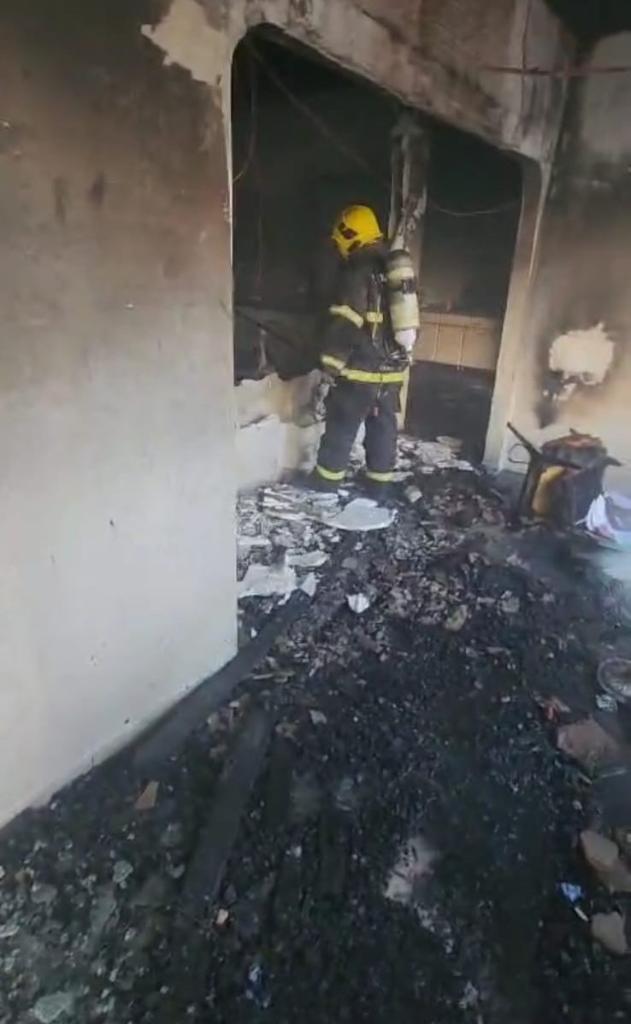 Corpo de Bombeiros combate incêndio em Kitnet no centro de Sinop