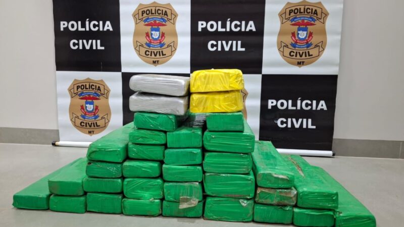 Polícia Civil apreende 32 quilos de entorpecentes em Juara durante Operação Status Quo