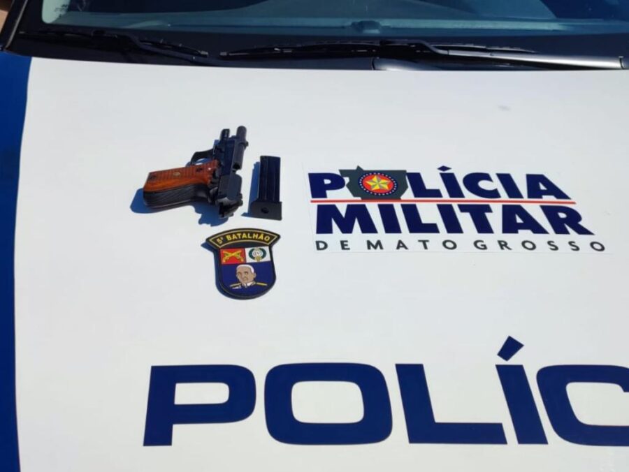 Homem é preso em flagrante por porte ilegal de arma de fogo em Rondonópolis