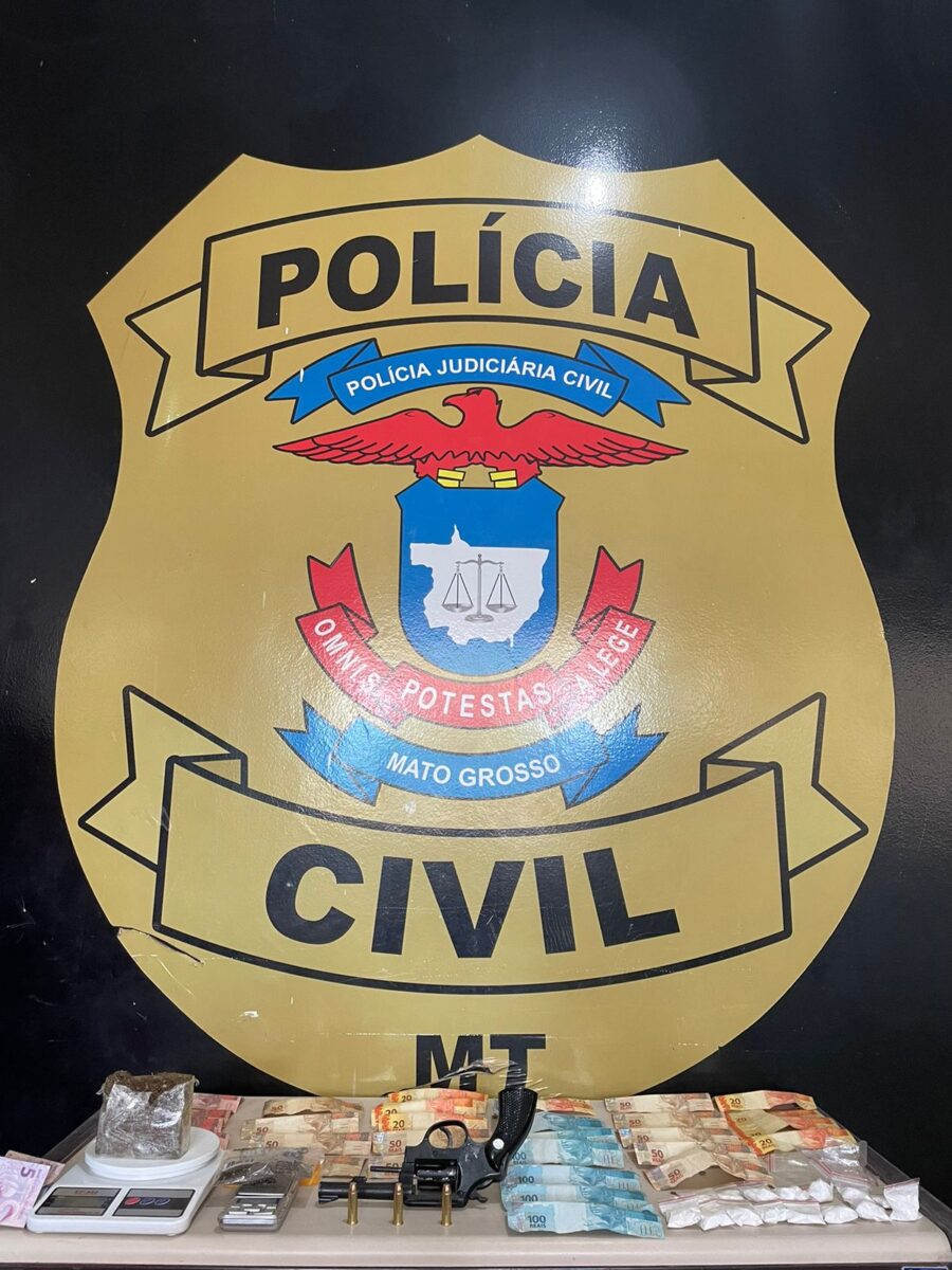 Homem é preso por tráfico de drogas e posse ilegal de arma de fogo em Água Boa