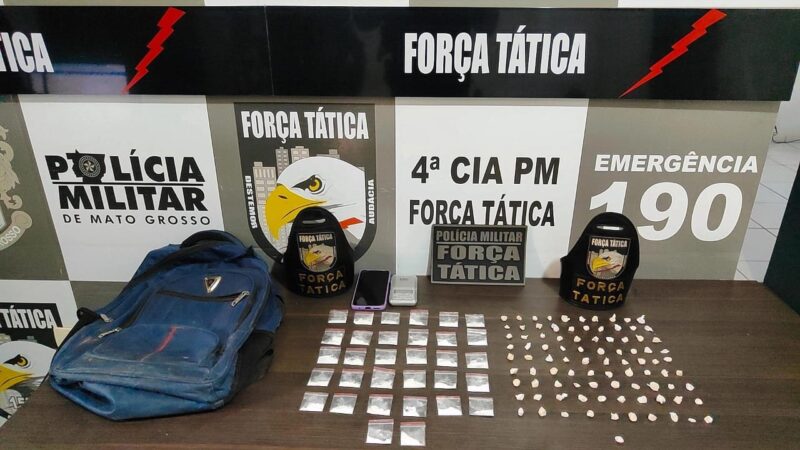 Força Tática prende traficante em Operação “Jano” em Novo Mundo