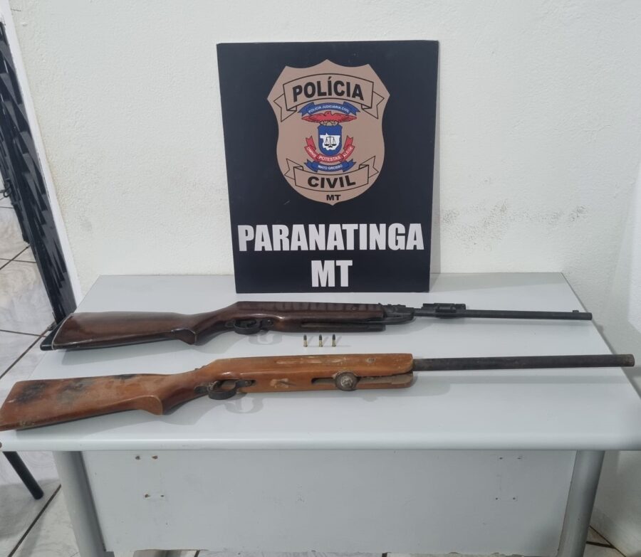 Polícia Civil esclarece furto de armas na zona rural de Paranatinga