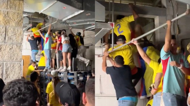 Torcedores tentam ‘invadir’ final da Copa América pelo duto de ventilação