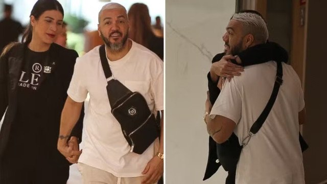 Cantor Belo é visto com morena misteriosa em shopping