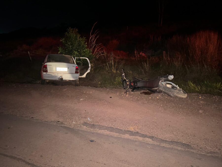 Acidente fatal na BR-163: Casal morre em colisão entre carro e moto em Guarantã do Norte