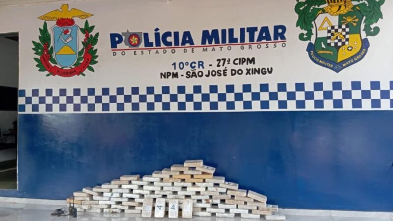Ação integrada da Polícia Militar e PRF apreende 85 tabletes de cocaína em São José do Xingu