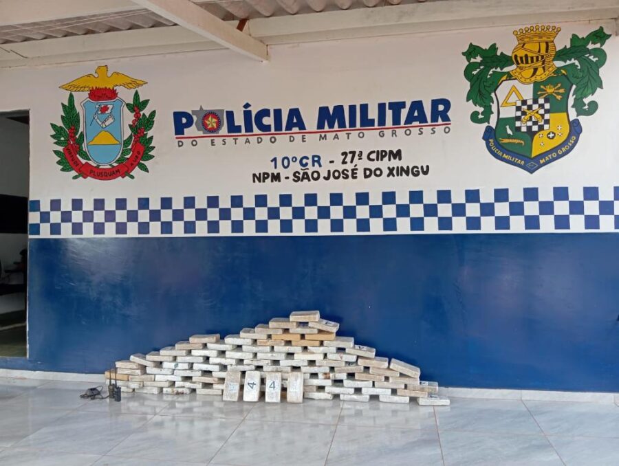 Ação integrada da Polícia Militar e PRF apreende 85 tabletes de cocaína em São José do Xingu