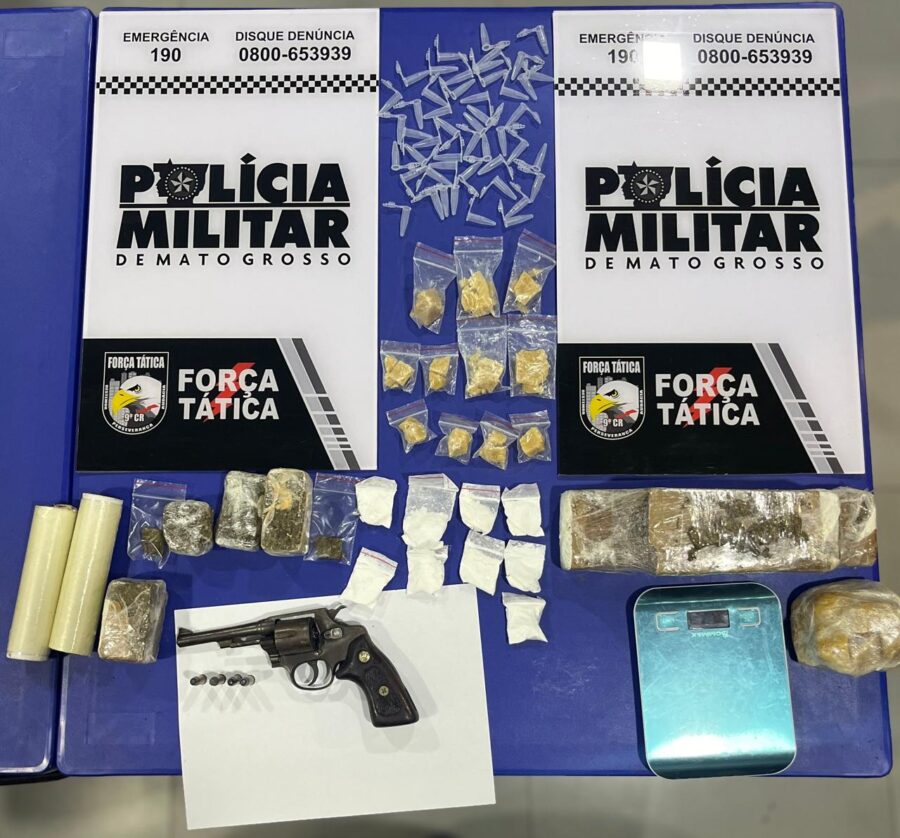 Polícia Militar apreende armas e drogas em ocorrência em Alta Floresta; Suspeito morre em confronto