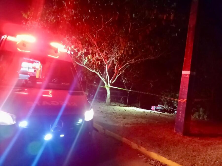 Motociclista morre em acidente de trânsito em Sorriso; Corpo de Bombeiros foi acionado