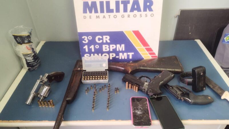 Polícia Militar frustra tentativa de roubo e apreende adolescentes em Sinop