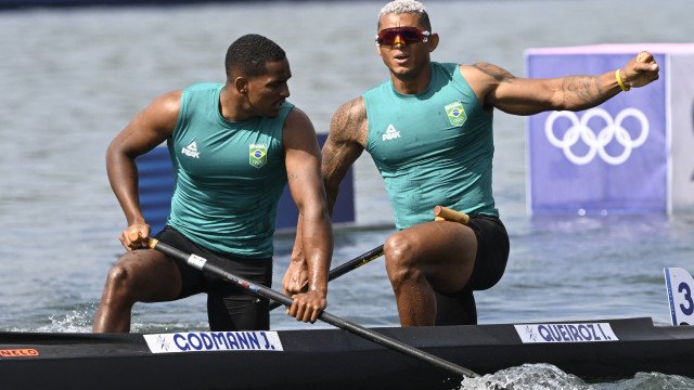 Isaquias Queiroz e Jacky Godmann terminam em último na final do C2 500