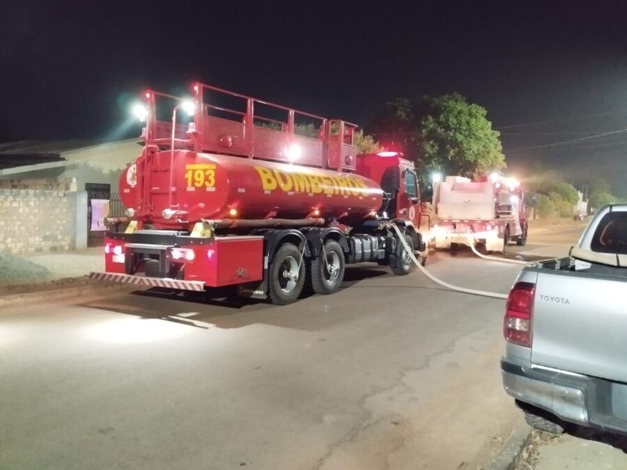 Incêndio em residência é controlado pelo Corpo de Bombeiros em Guarantã do Norte
