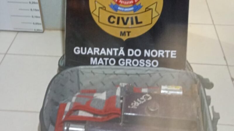 Homem de 45 anos é preso em flagrante por furto qualificado em Guarantã do Norte