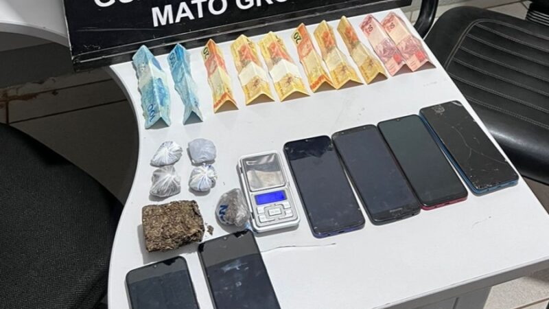 Polícia Civil prende traficante em Novo Mundo e apreende entorpecentes