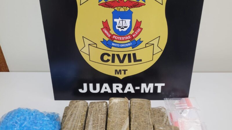 Polícia Civil desarticula grupo criminoso de tráfico de drogas em Juara