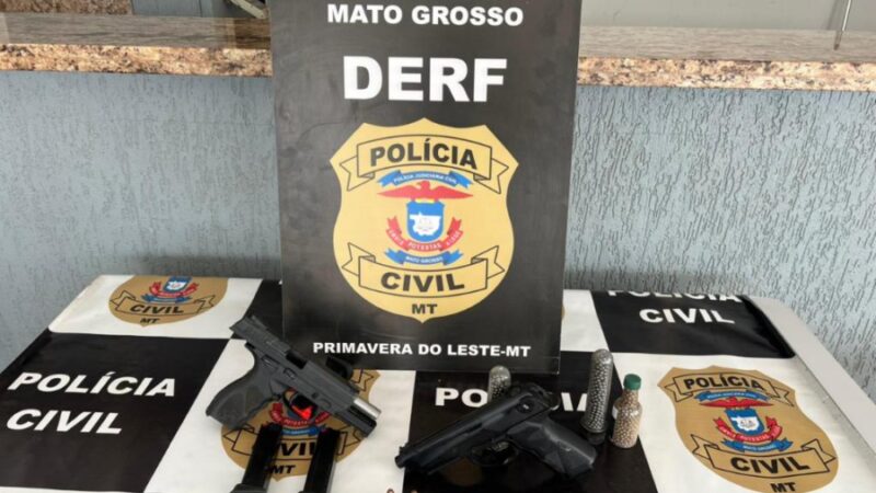 Polícia de Primavera do Leste recupera equipamentos e arma furtadas