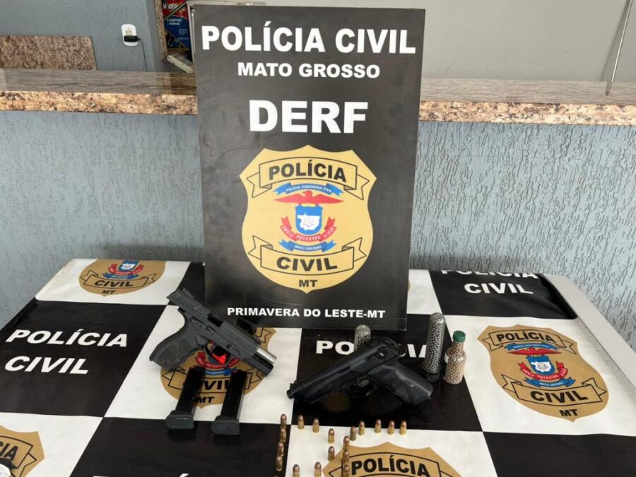 Polícia de Primavera do Leste recupera equipamentos e arma furtadas