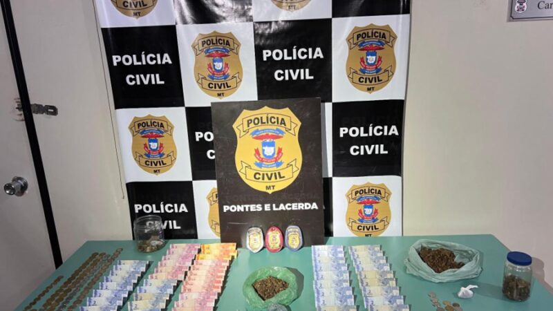 Polícia de Pontes e Lacerda apreende armas e drogas em operação contra o tráfico