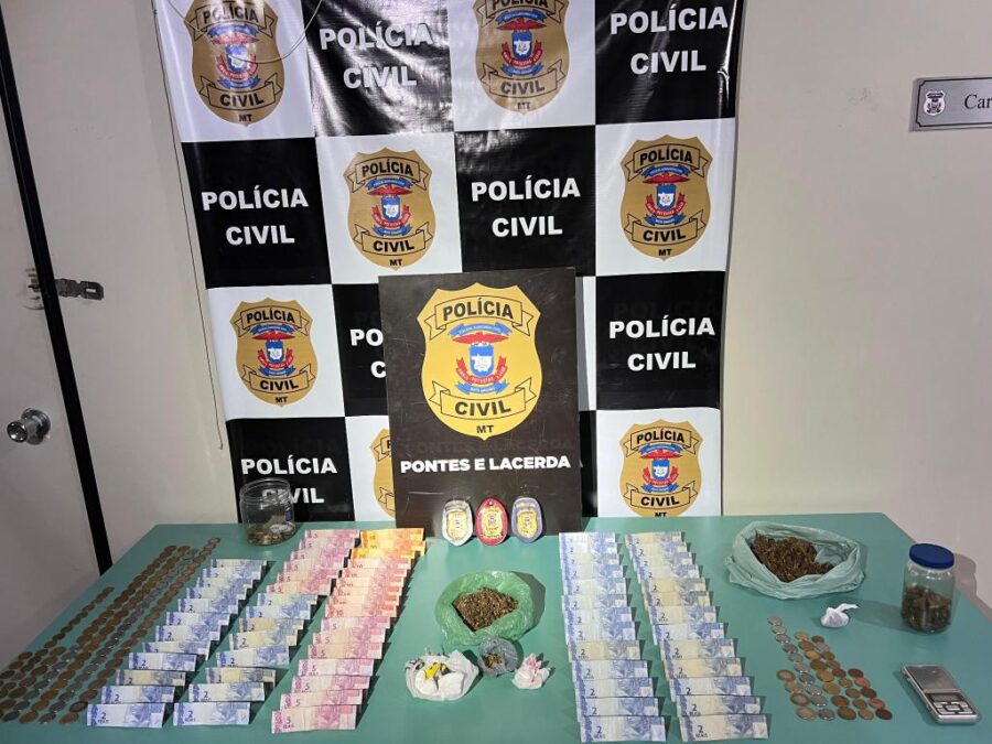 Polícia de Pontes e Lacerda apreende armas e drogas em operação contra o tráfico