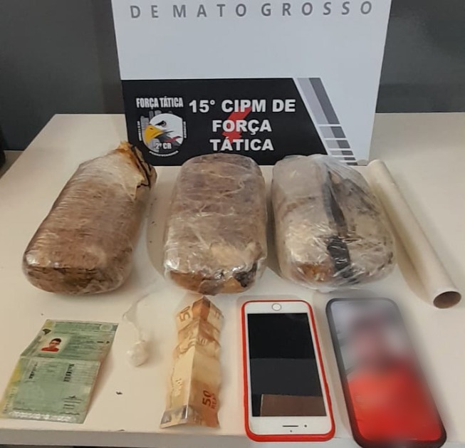 Polícia Militar prende homem por tráfico de drogas em Várzea Grande