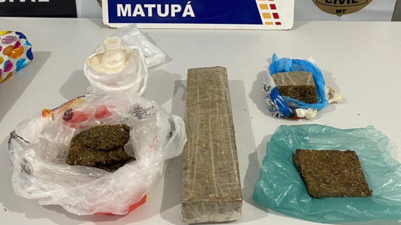 Três jovens são presos em Matupá por tráfico de drogas