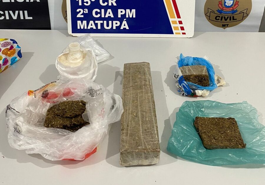 Três jovens são presos em Matupá por tráfico de drogas