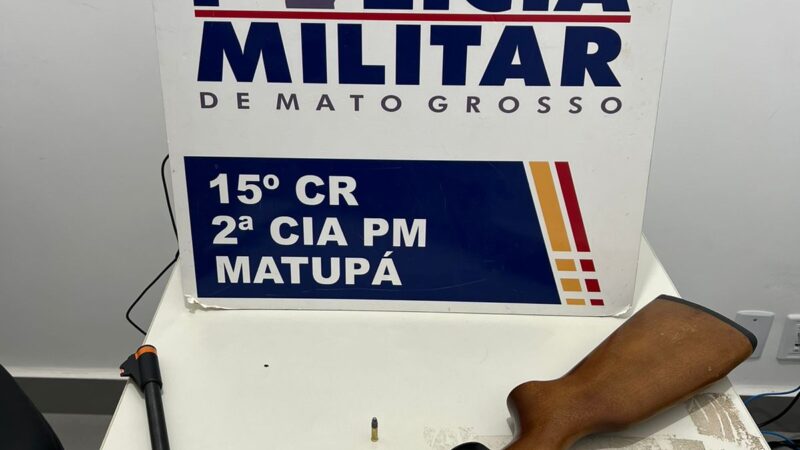 Suspeito de feminicídio é preso com arma do crime em Matupá