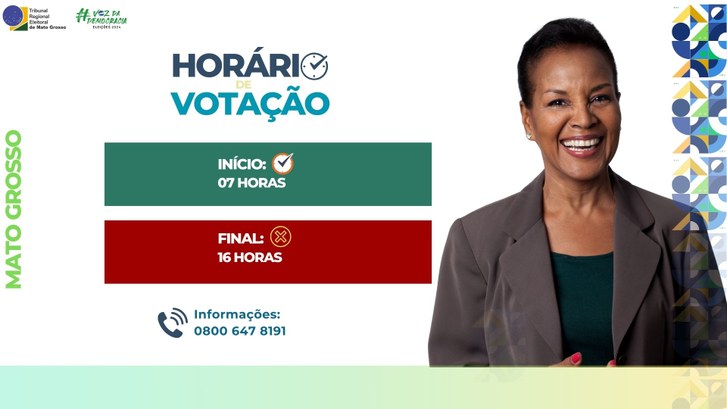 Horário de votação e procedimentos para as Eleições Municipais de 2024 em Mato Grosso