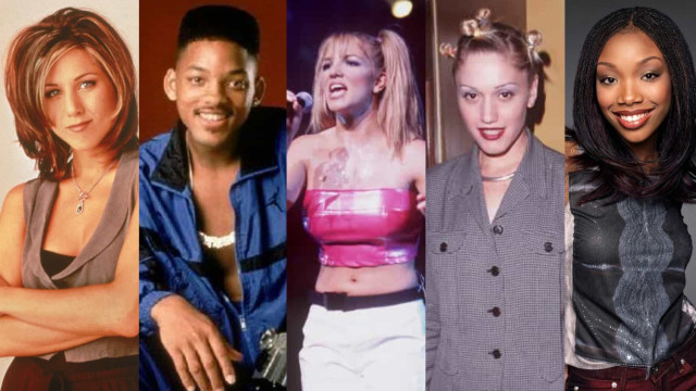 Antes e depois dos ícones da moda nos anos 90
