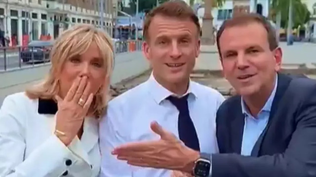 Macron se encanta pelo Rio durante o G20 e agradece recepção calorosa