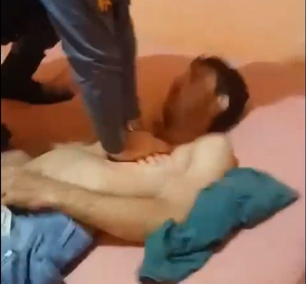 Vídeo mostra policial militar salvando a vida de homem que tentou se matar enforcado em Matupá