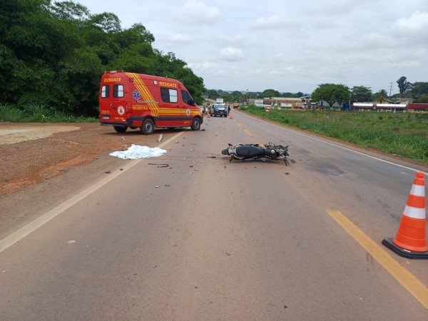 Colíder: Jovem morre em colisão entre moto e caminhão na MT-320