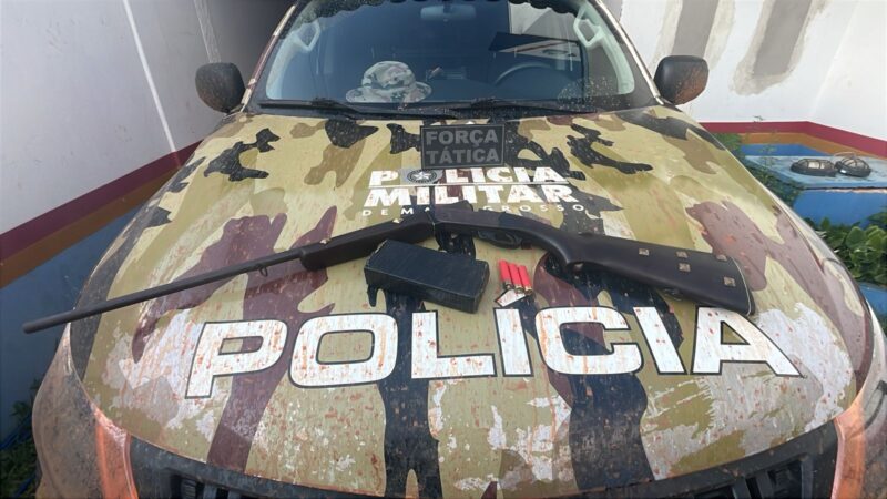 Polícia Militar de Feliz Natal prende homem por tráfico de drogas, porte de arma e outros crimes