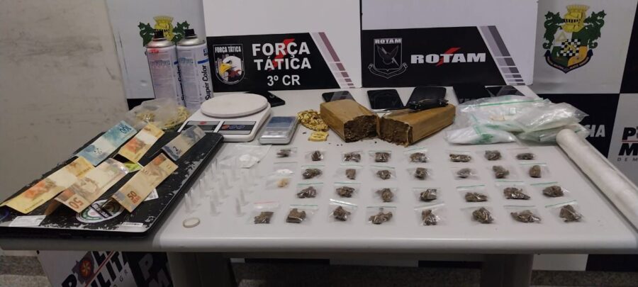 Sete membros de facção criminosa são presos em Sorriso com drogas e veículo roubado