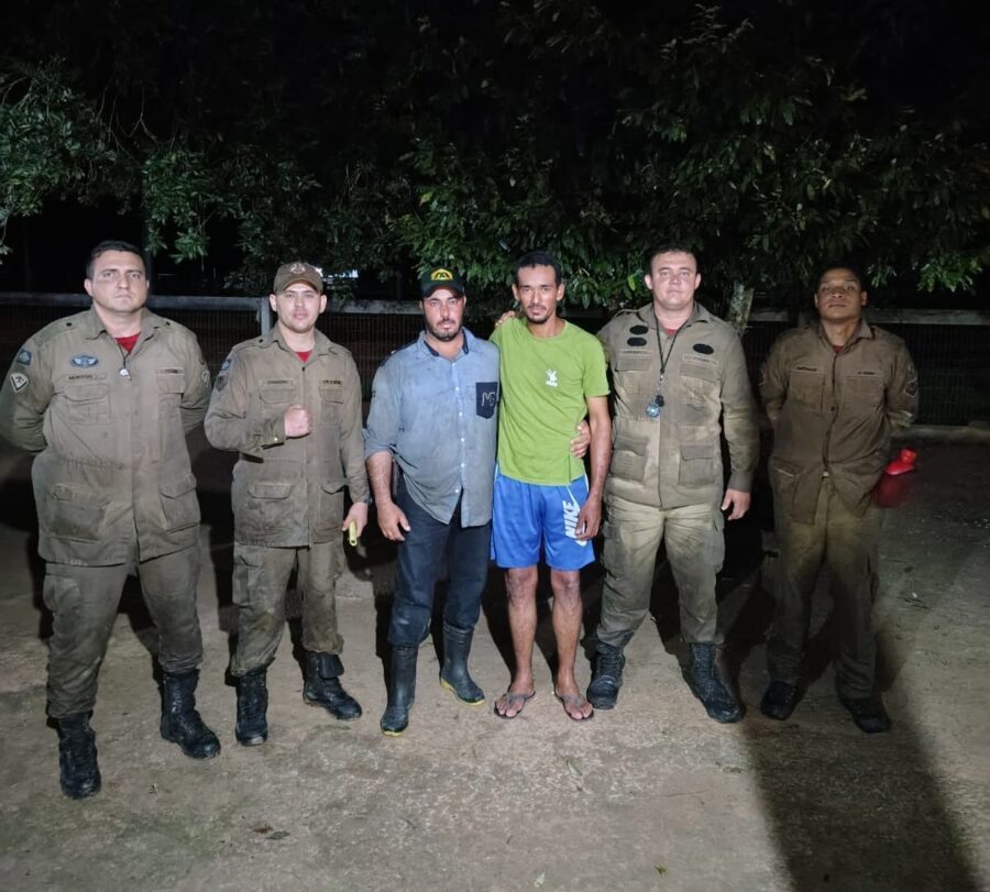 Bombeiros localizam homem perdido em mata após cinco dias de busca em Nova Bandeirantes