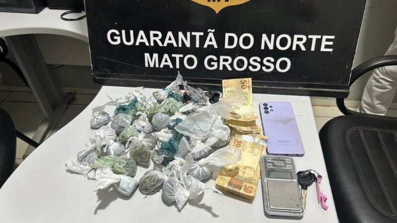 Polícia Civil fecha ponto de venda de drogas em Guarantã do Norte e prende mulher