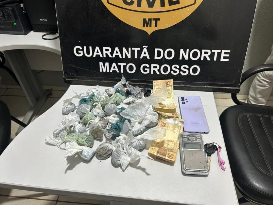 Polícia Civil fecha ponto de venda de drogas em Guarantã do Norte e prende mulher