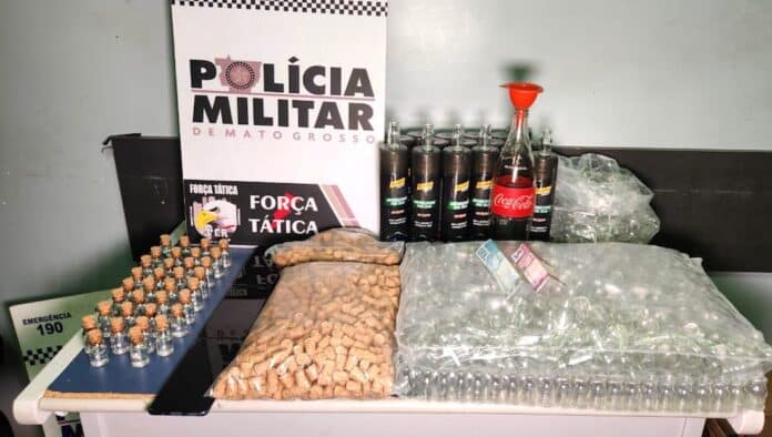 Polícia Militar prende suspeitos de fabricar e vender lança perfume em Sinop