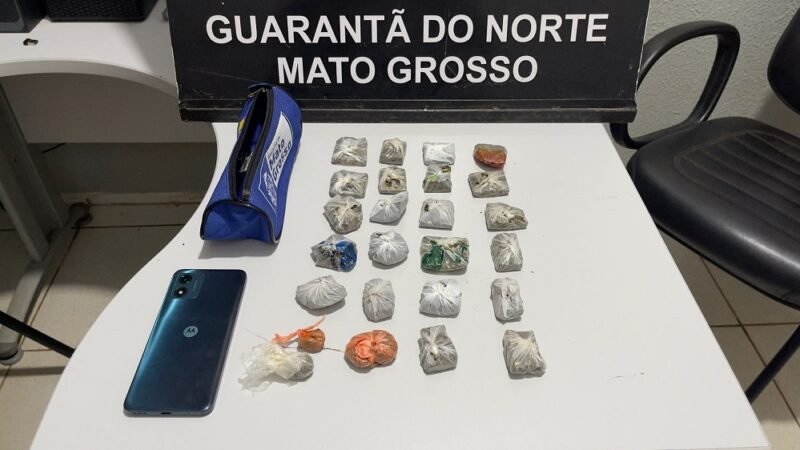 Polícia Civil prende homem por tráfico de drogas em Guarantã do Norte após denúncia anônima