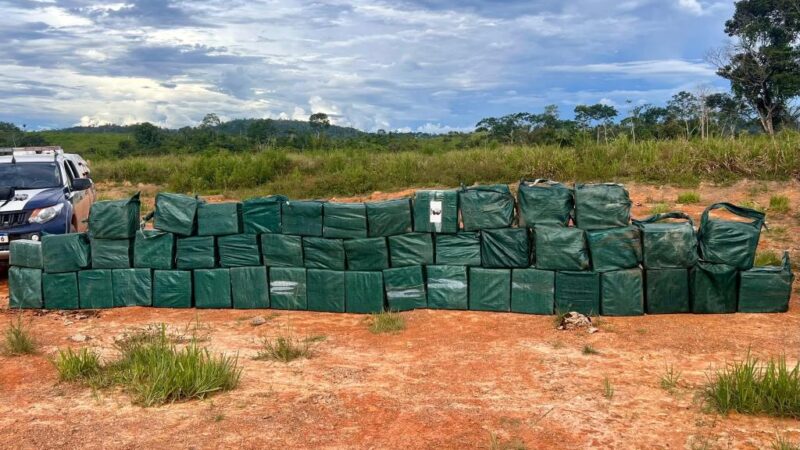 Polícia apreende mais de 1 tonelada e meia de cocaína em ação integrada em Juruena