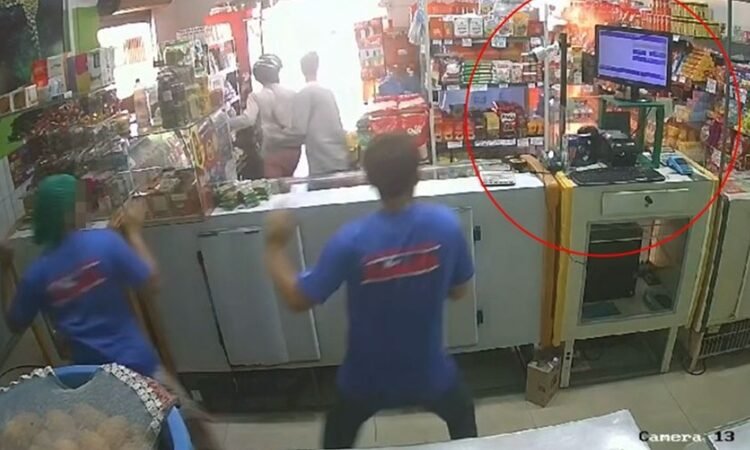 Criminosos colocam fogo em padaria durante assalto em Rondonópolis; suspeitos estão foragidos (Vídeo)